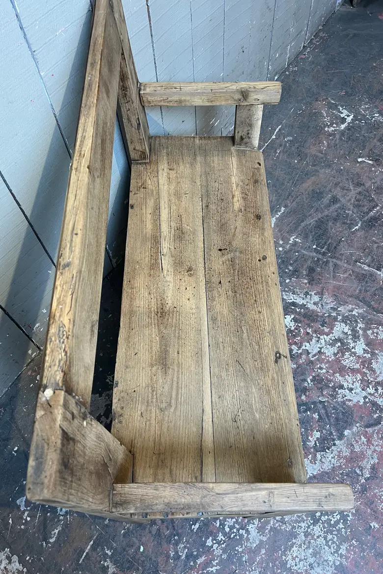 Ancien banc en chêne