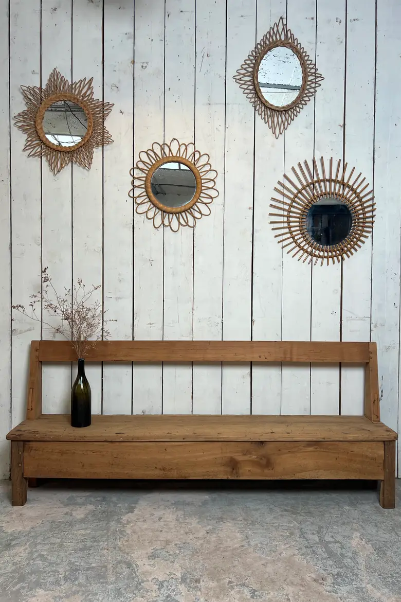 Ancien banc en merisier