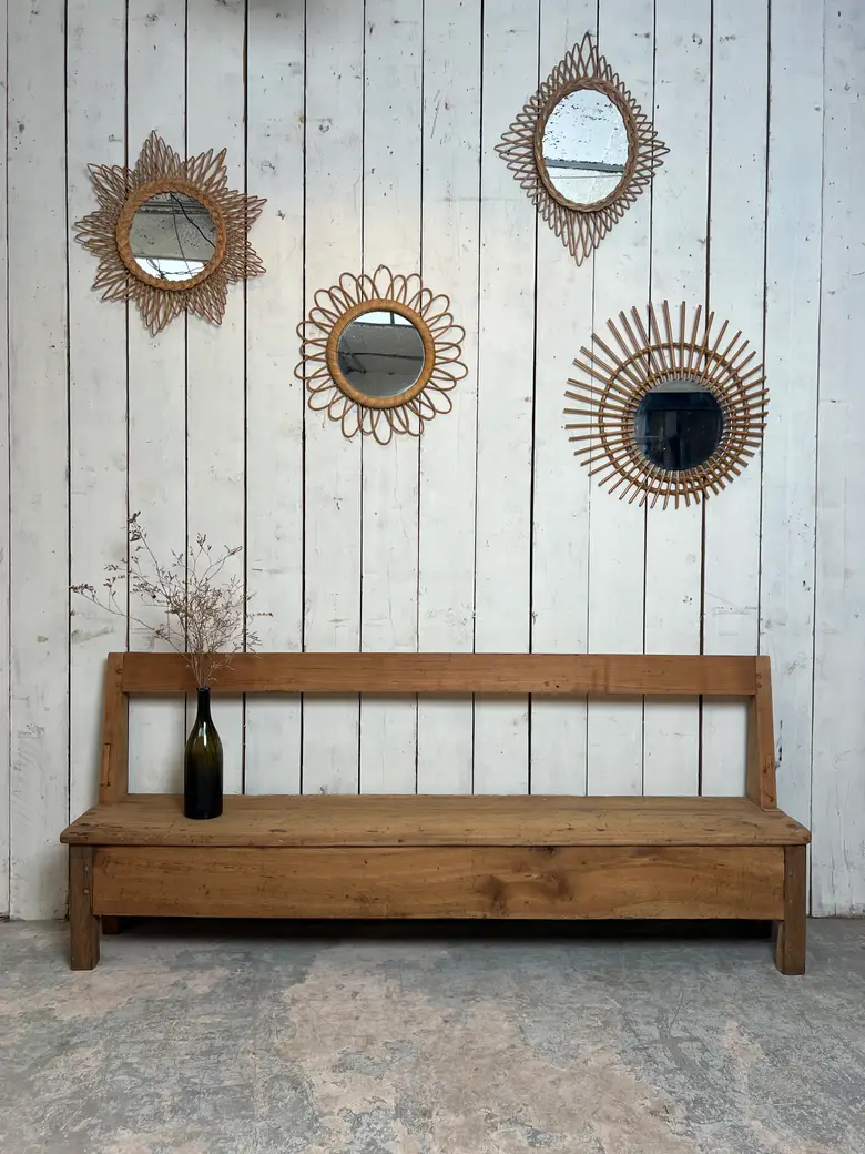 Ancien banc en merisier