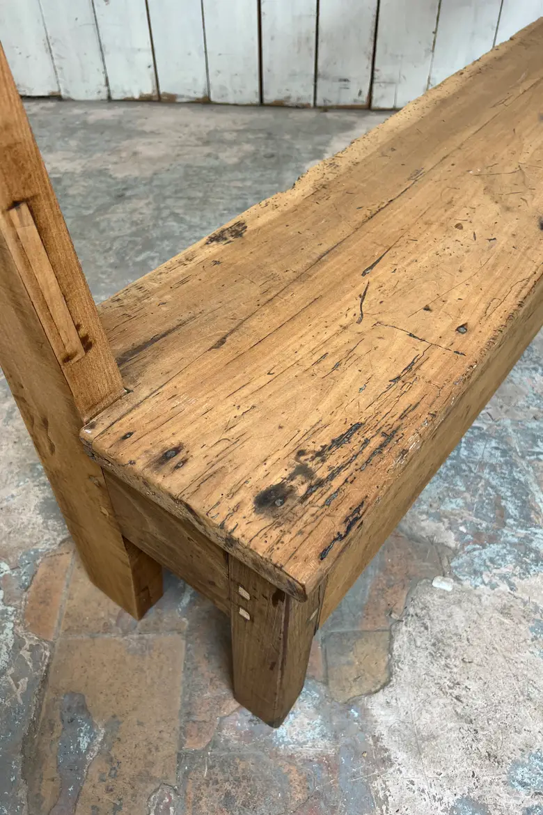 Ancien banc en merisier
