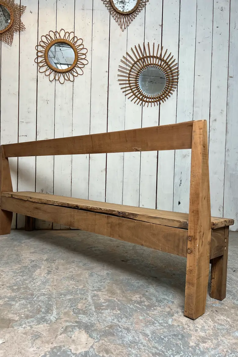 Ancien banc en merisier