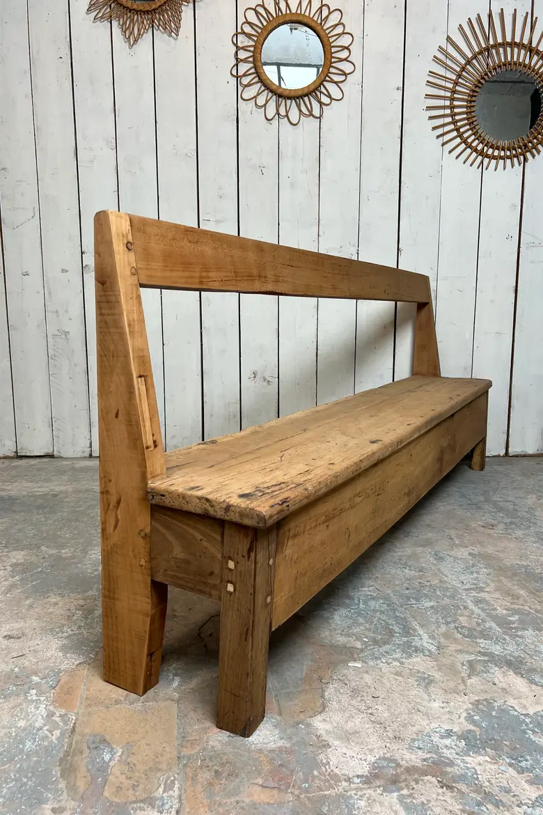Ancien banc en merisier