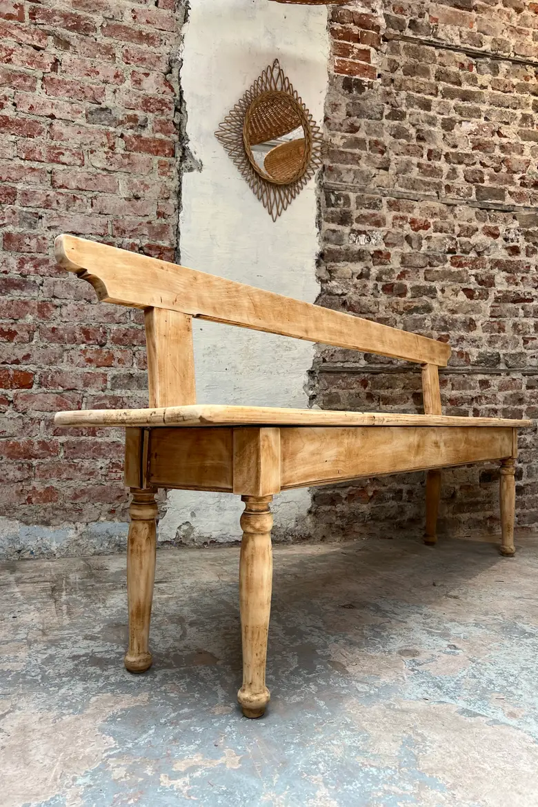 Ancien banc en sapin – début XXe