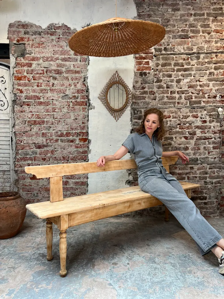 Ancien banc en sapin – début XXe