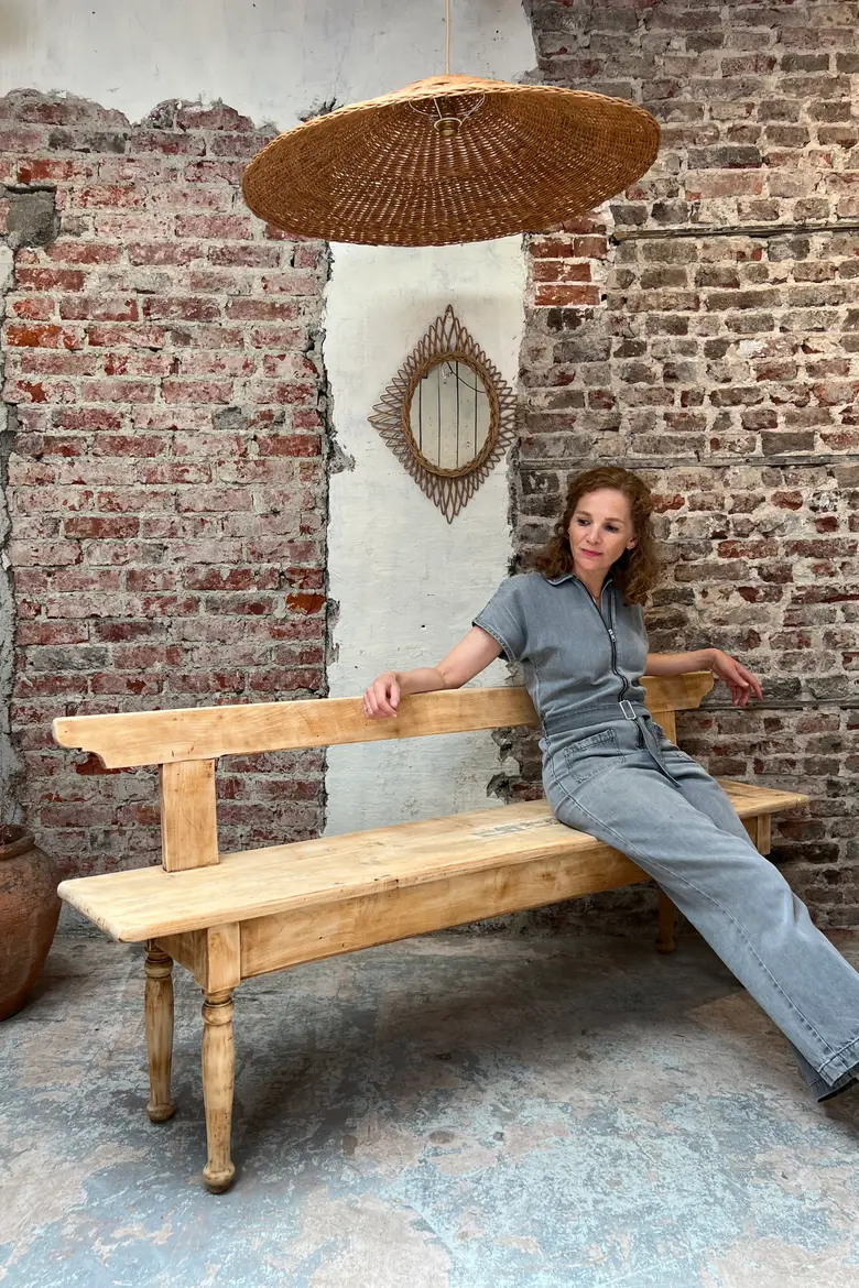 Ancien banc en sapin – début XXe