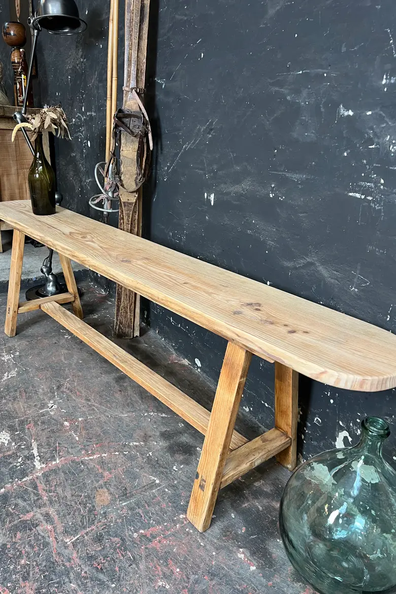 Ancien banc en sapin Début XXème