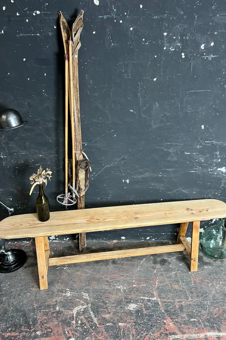 Ancien banc en sapin Début XXème