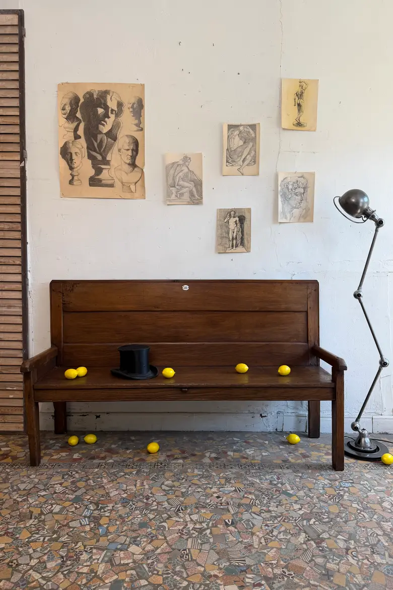 Ancien banc numéroté