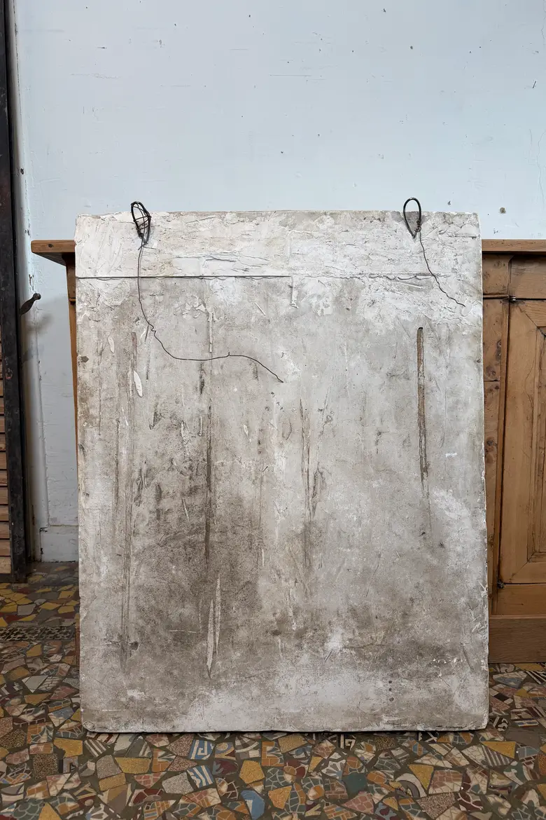 Ancien bas-relief en plâtre – Fin XIXe / début XXe siècle