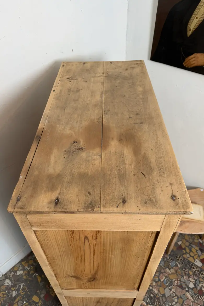 Ancien bibus en sapin et peuplier