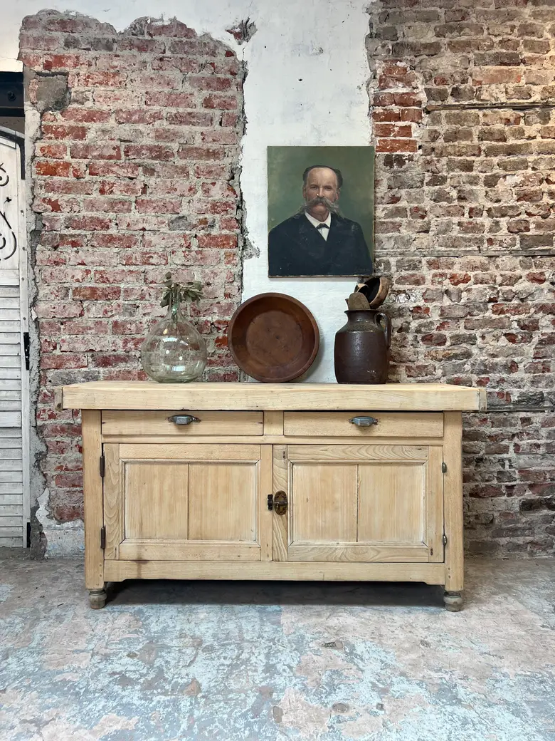 Ancien billot en hêtre – Début XXe