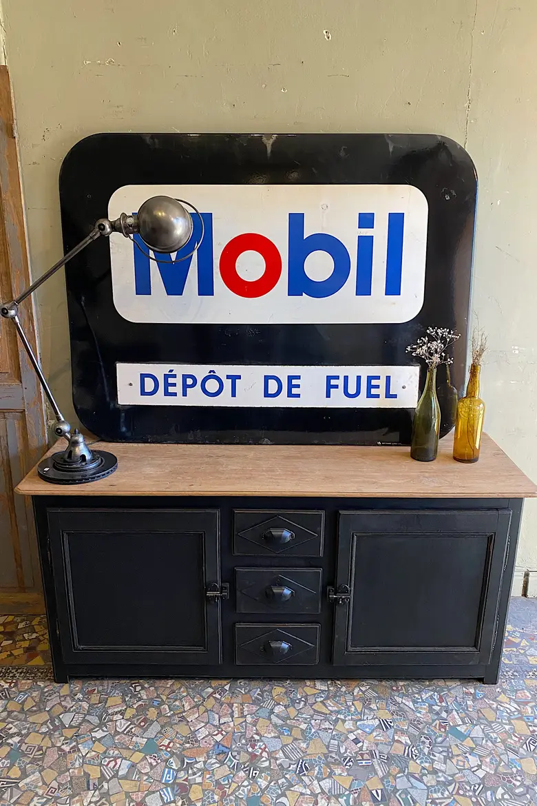 Ancien buffet en chêne XXème