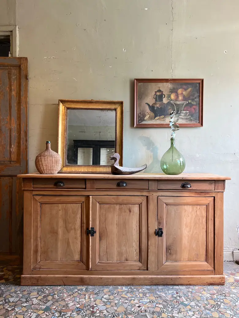 Ancien buffet en merisier Années 50