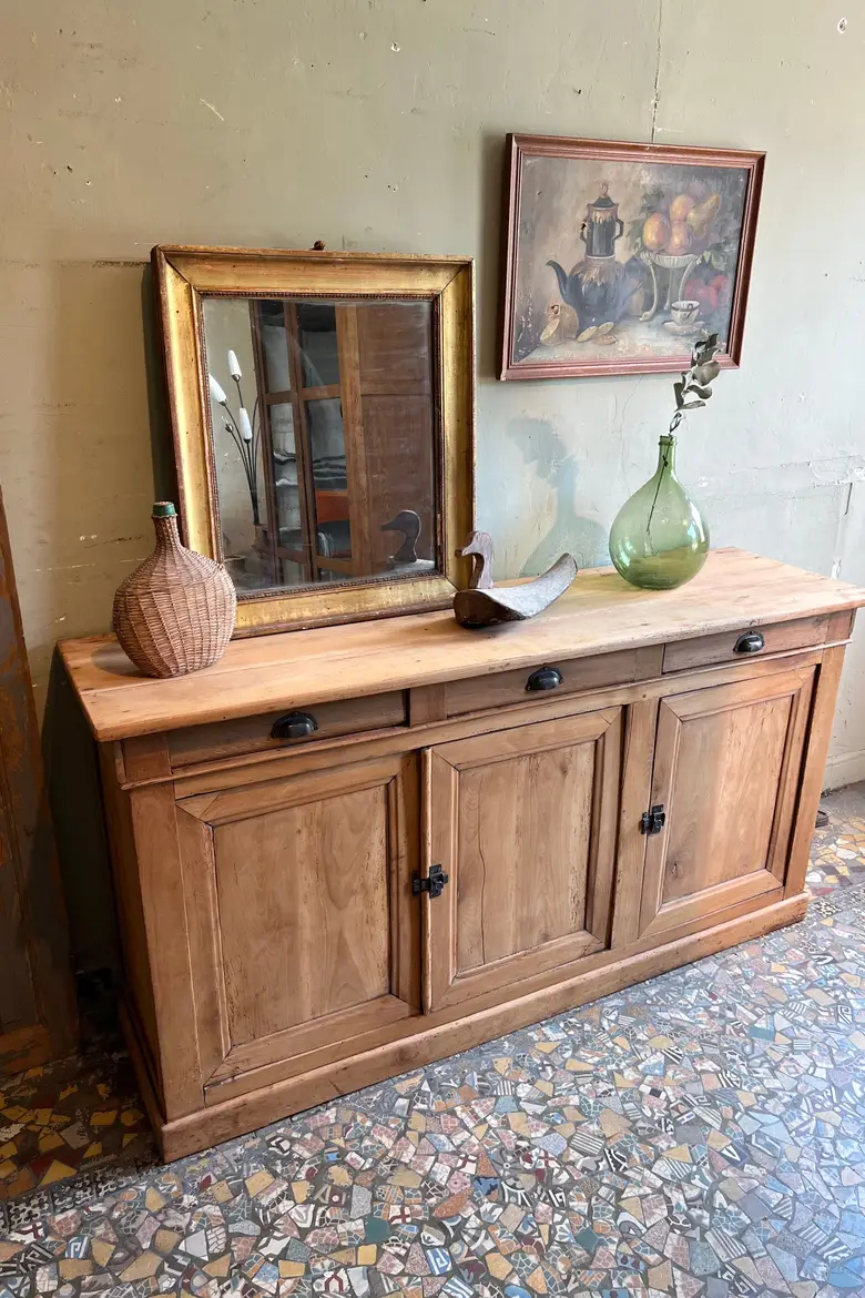 Ancien buffet en merisier Années 50