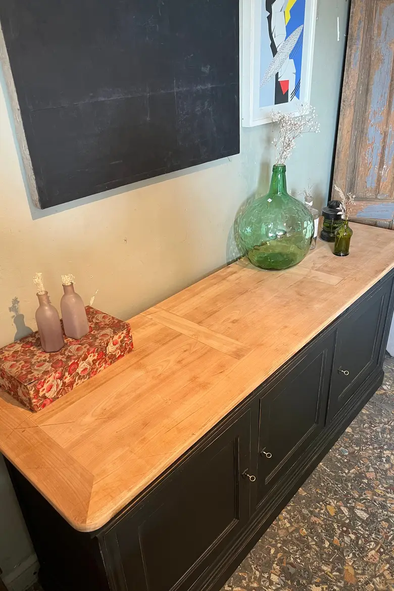 Ancien buffet en merisier Années 80
