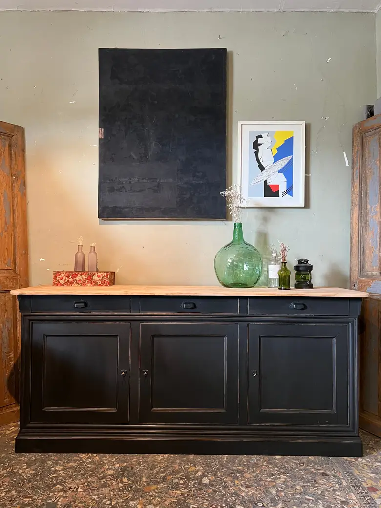 Ancien buffet en merisier Années 80