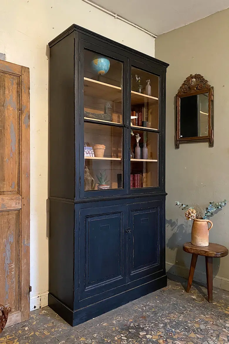 Ancien buffet vaisselier en sapin Début XXème
