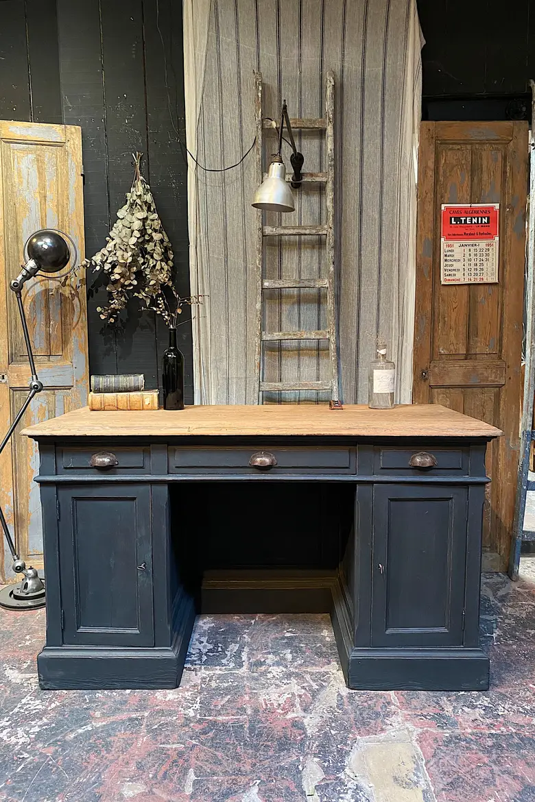 Ancien bureau comptoir de magasin Début XXème