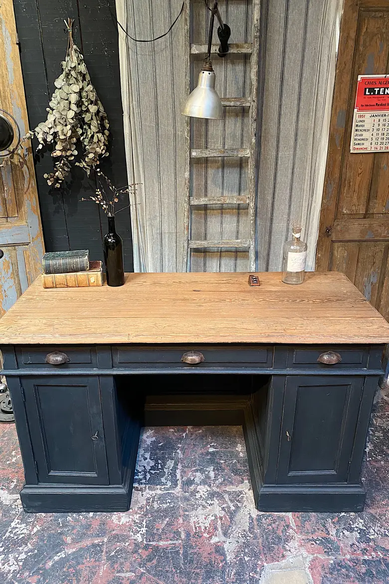 Ancien bureau comptoir de magasin Début XXème