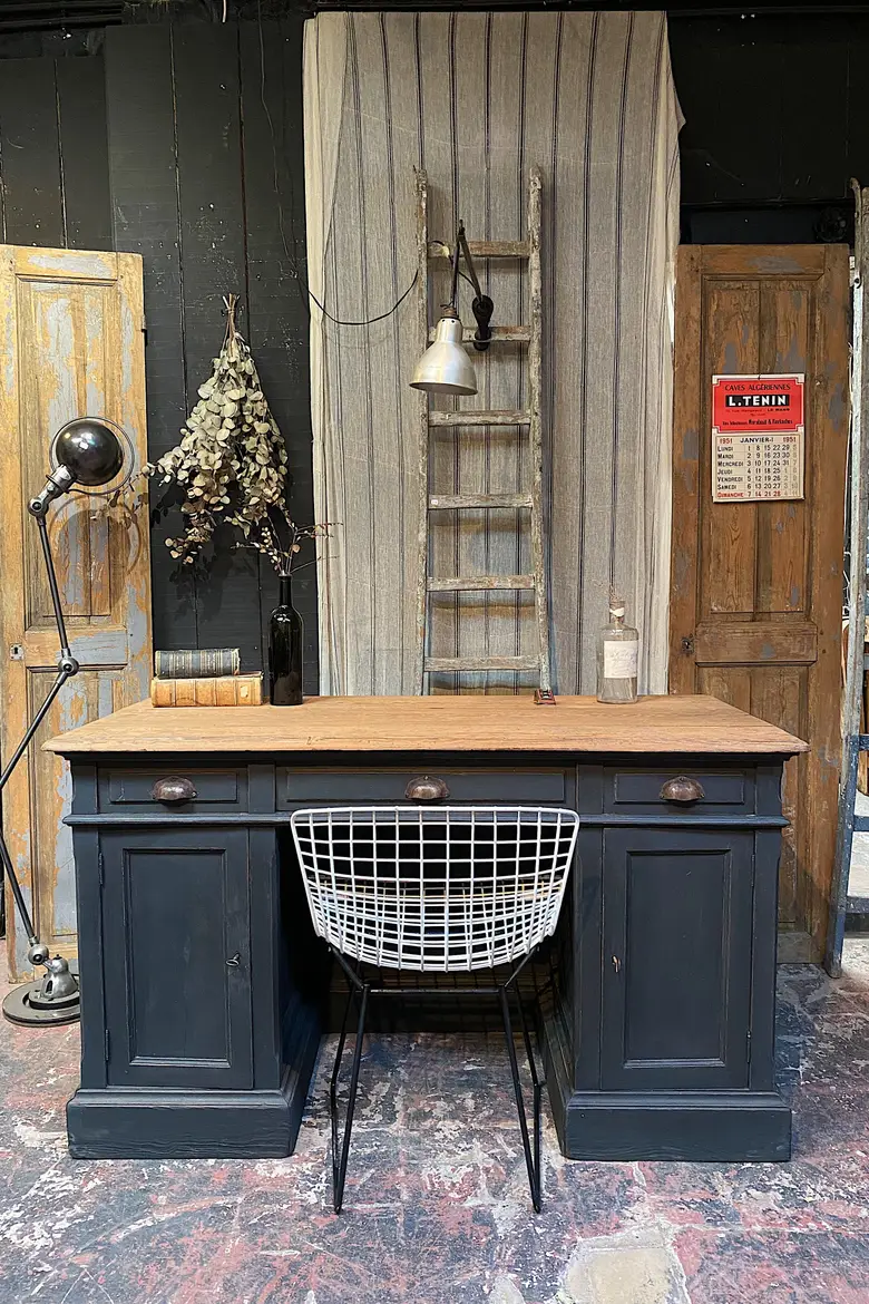 Ancien bureau comptoir de magasin Début XXème
