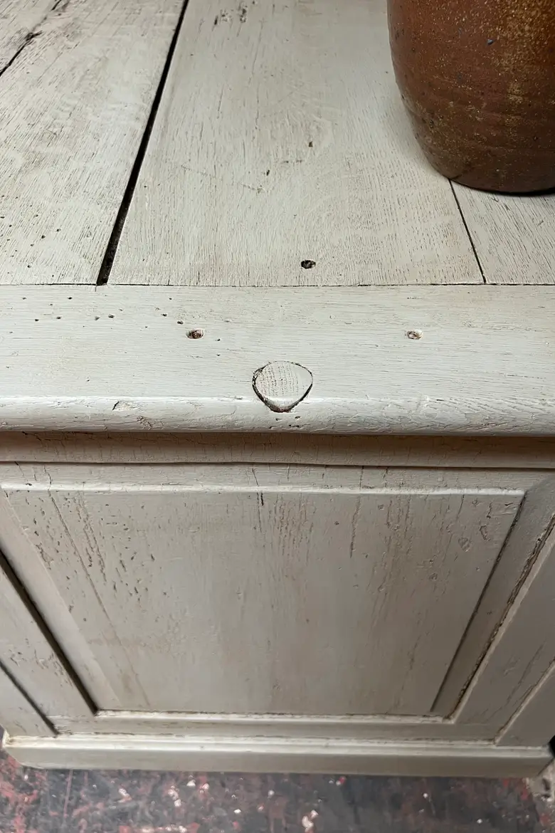 Ancien bureau d’atelier Début XXème peint en vert