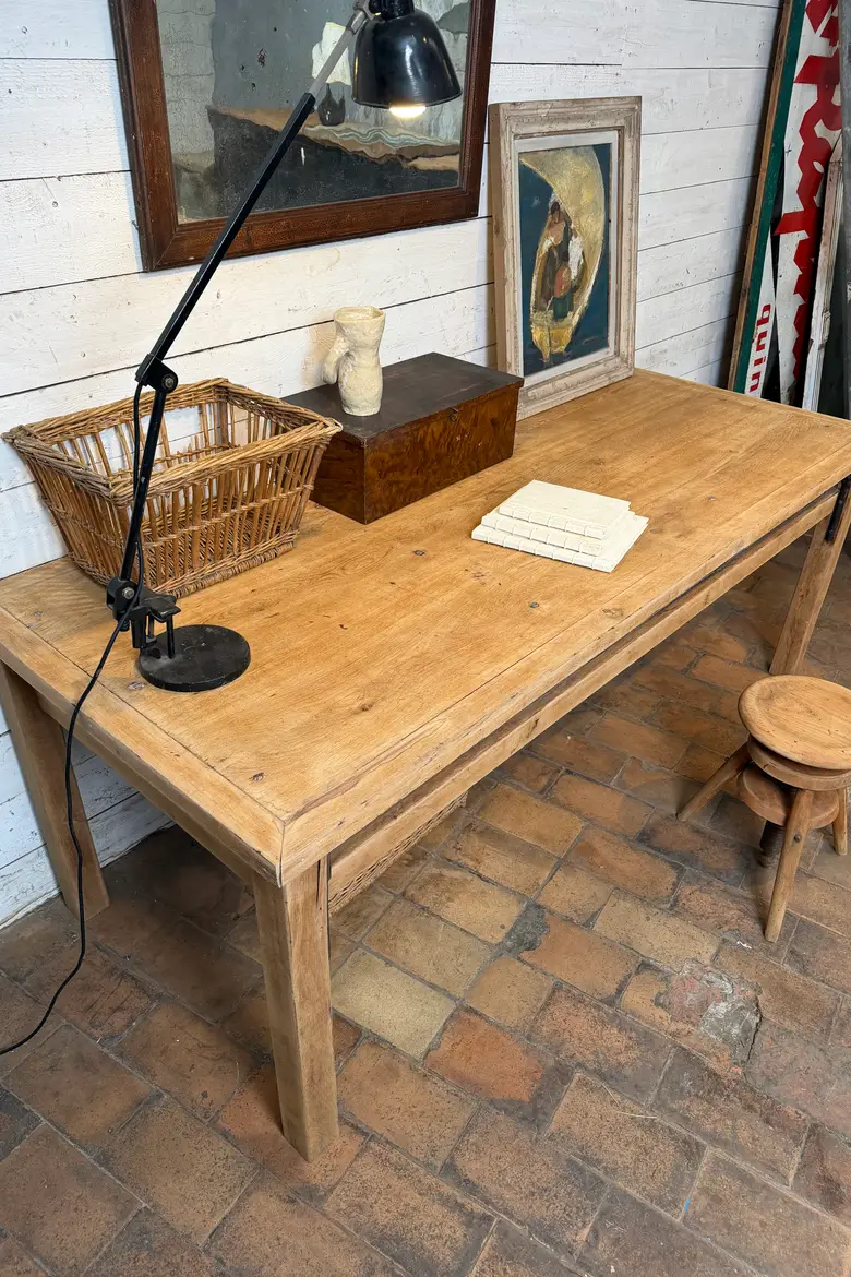 Ancien bureau d’atelier en chêne – Années 50
