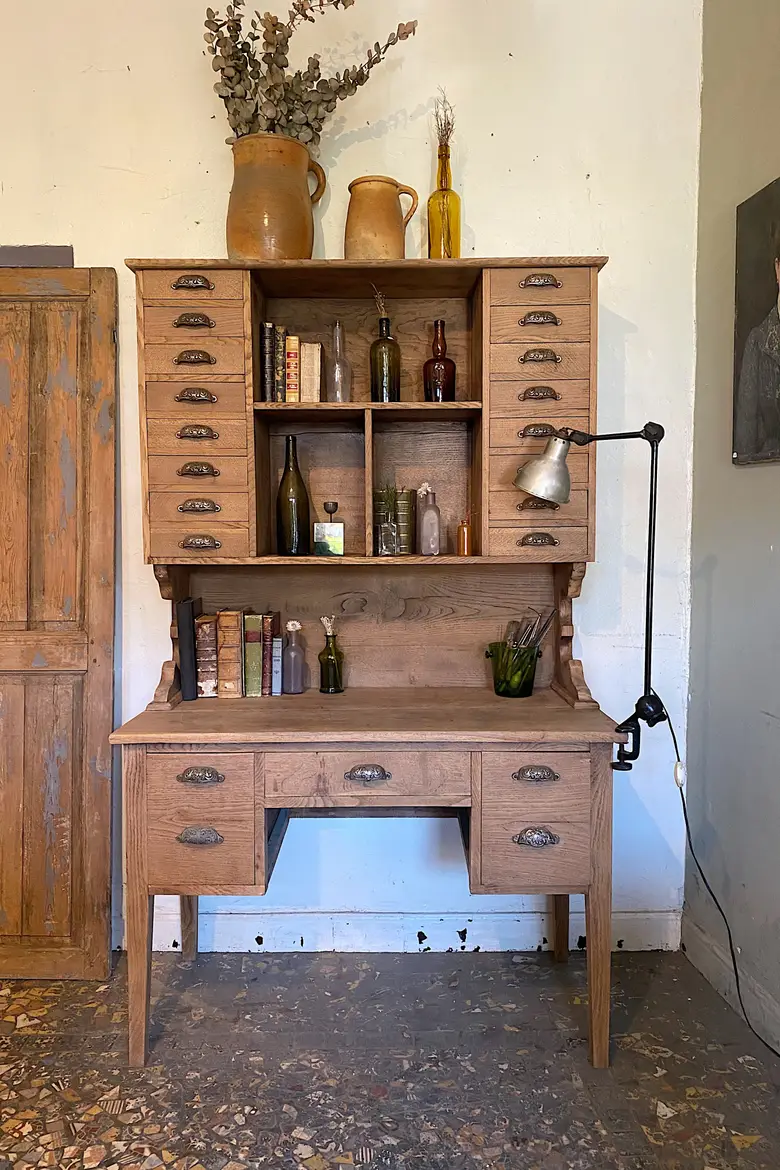 Ancien bureau de poste en chêne Début XXème