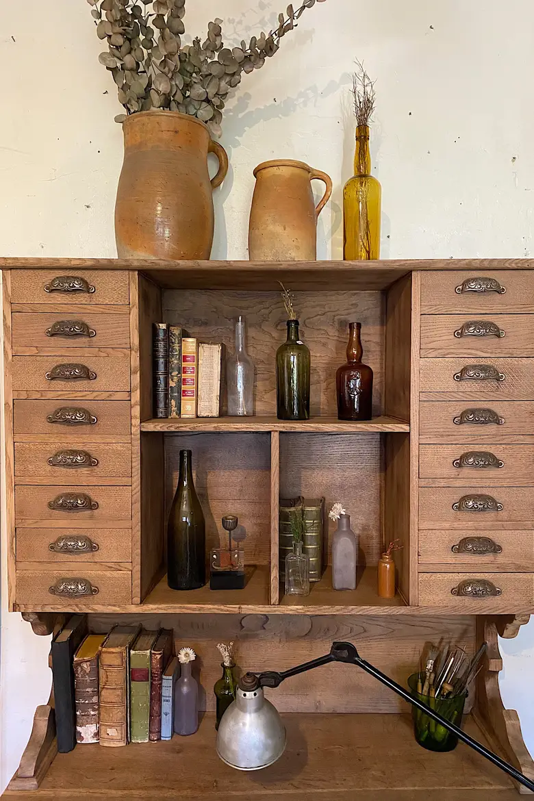 Ancien bureau de poste en chêne Début XXème
