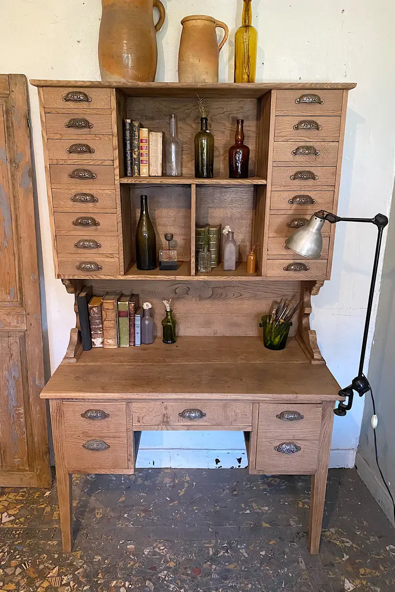Ancien bureau de poste en chêne Début XXème