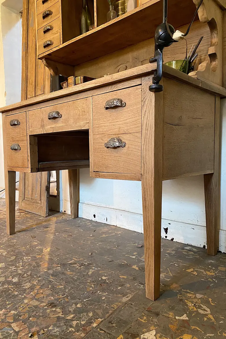 Ancien bureau de poste en chêne Début XXème