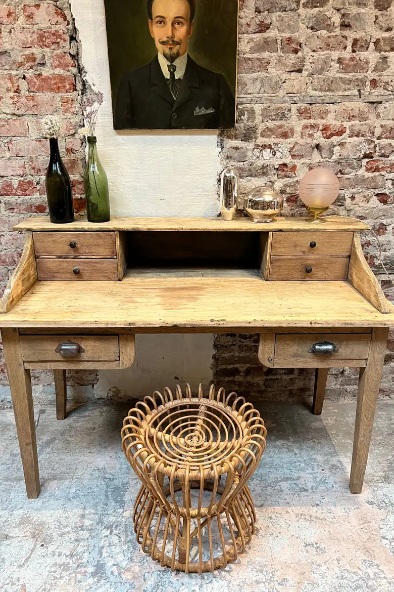 Ancien bureau en bois Début XXème