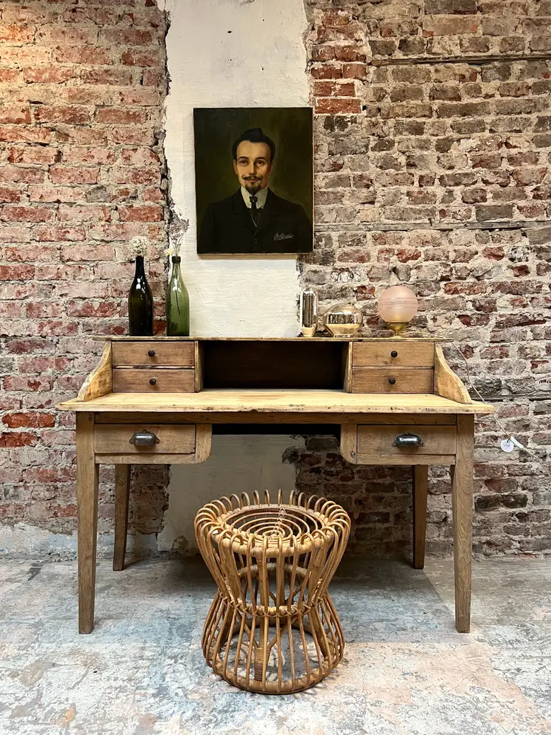 Ancien bureau en bois Début XXème