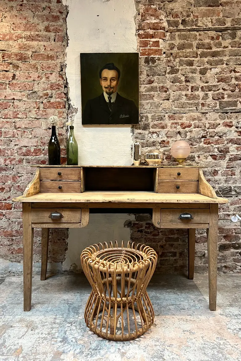 Ancien bureau en bois Début XXème