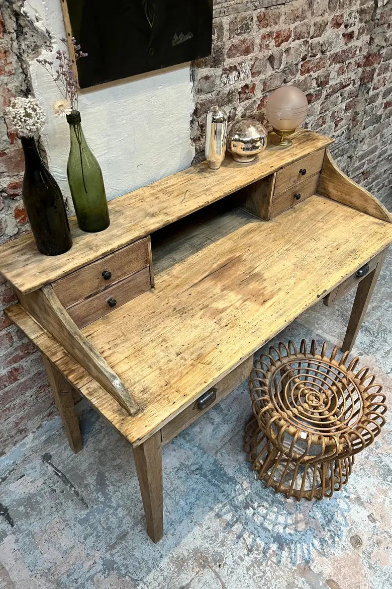 Ancien bureau en bois Début XXème