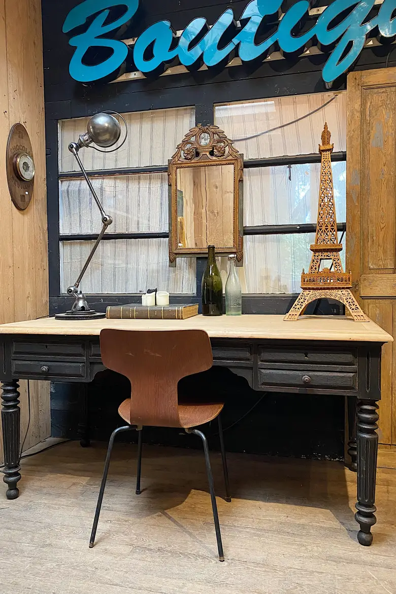 Ancien bureau en chêne Début XXème