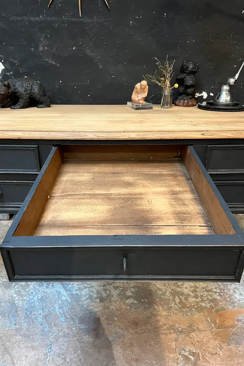 Ancien bureau en chêne Début XXème