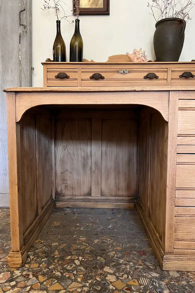Ancien bureau en chêne Début XXème