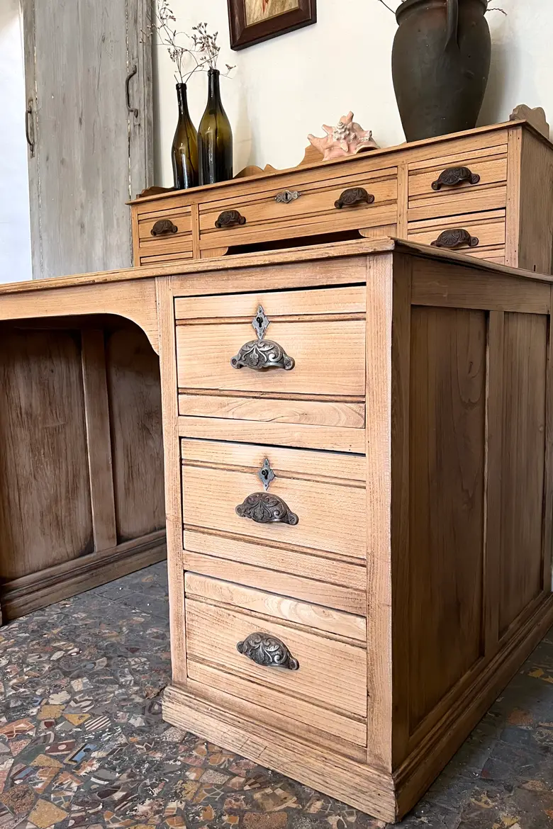 Ancien bureau en chêne Début XXème