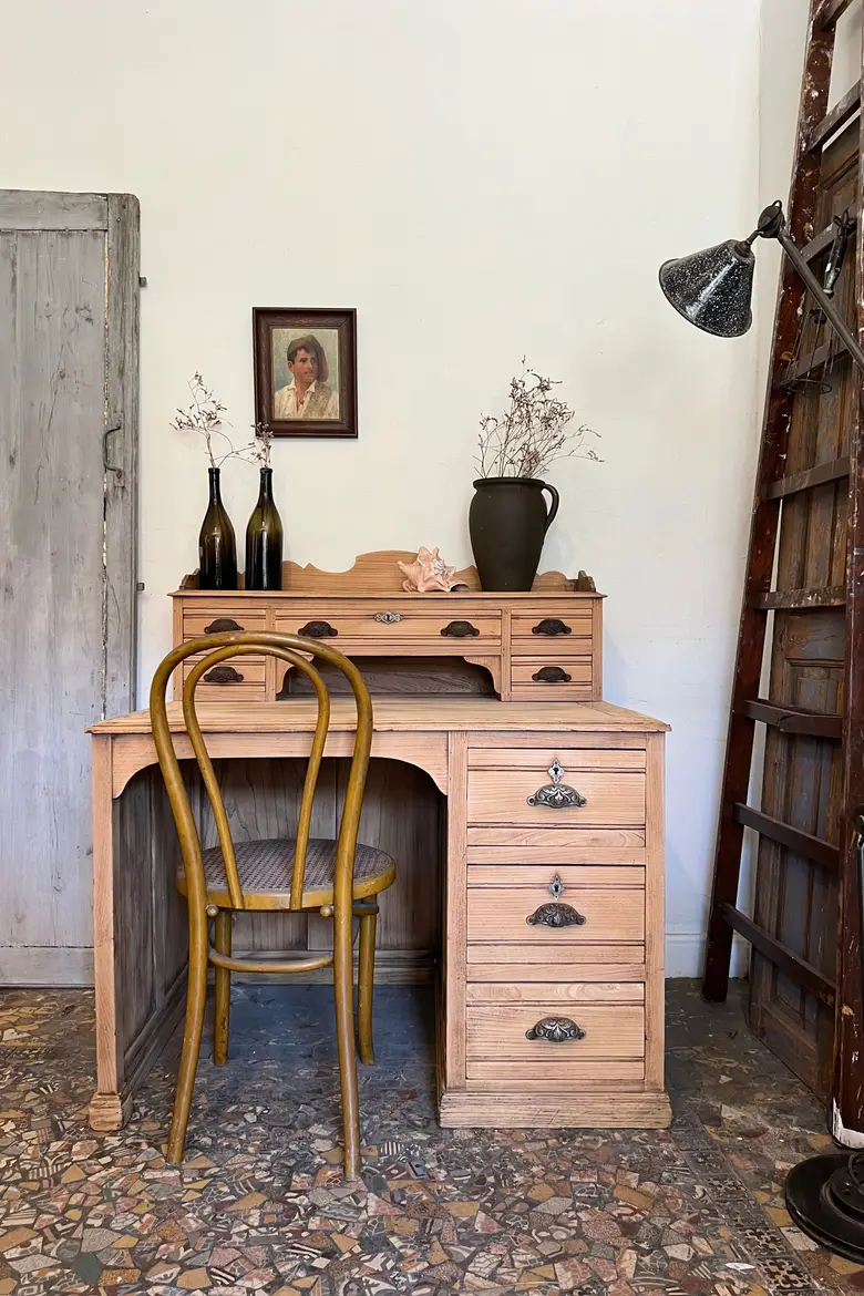 Ancien bureau en chêne Début XXème