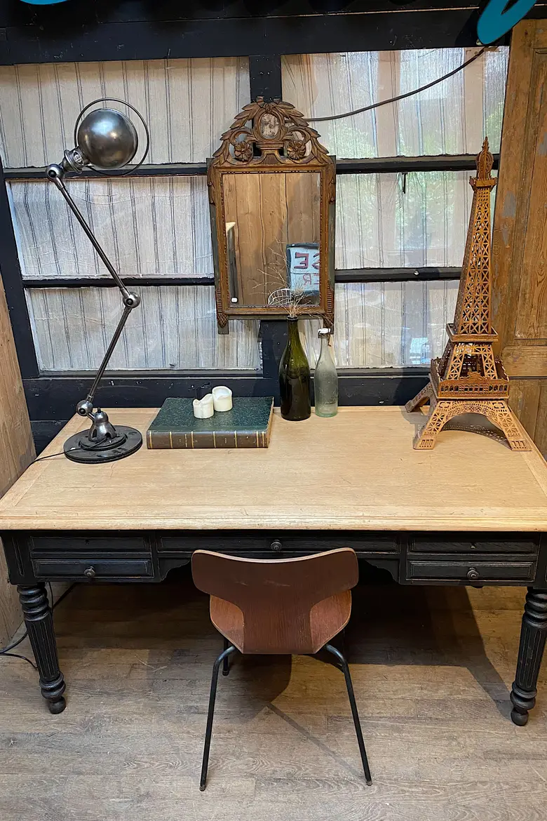 Ancien bureau en chêne Début XXème