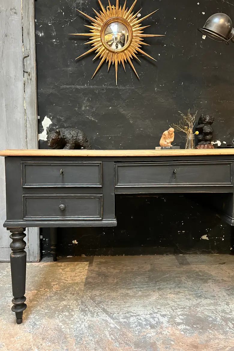 Ancien bureau en chêne Début XXème