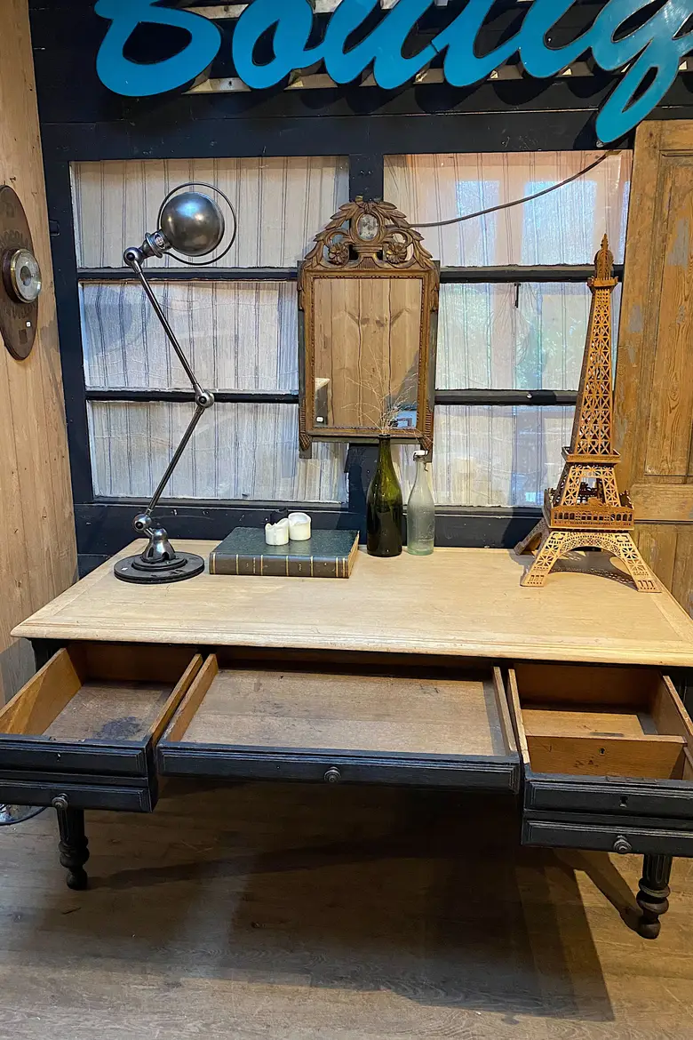 Ancien bureau en chêne Début XXème