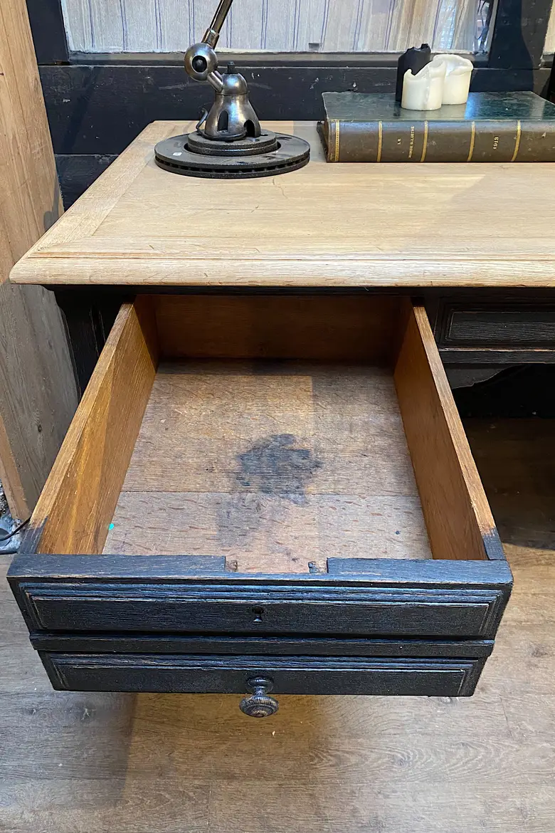 Ancien bureau en chêne Début XXème
