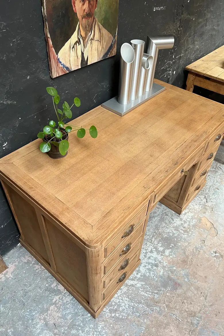 Ancien bureau en chêne Début XXème