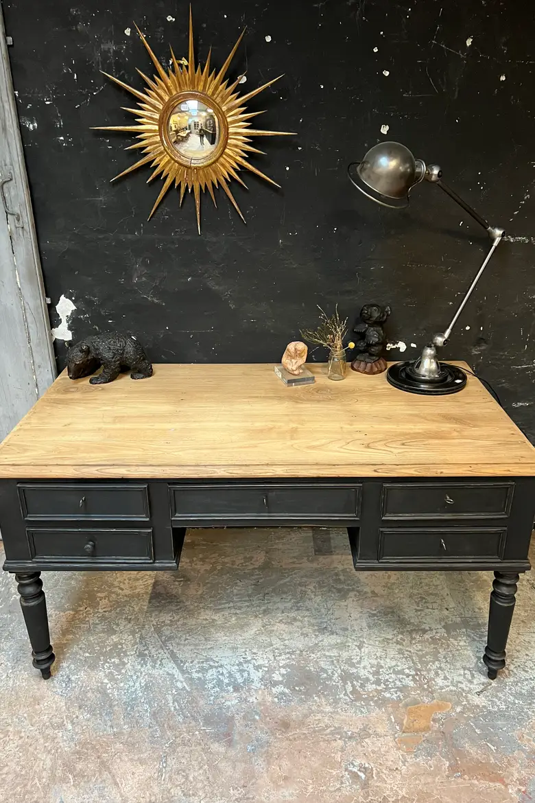 Ancien bureau en chêne Début XXème