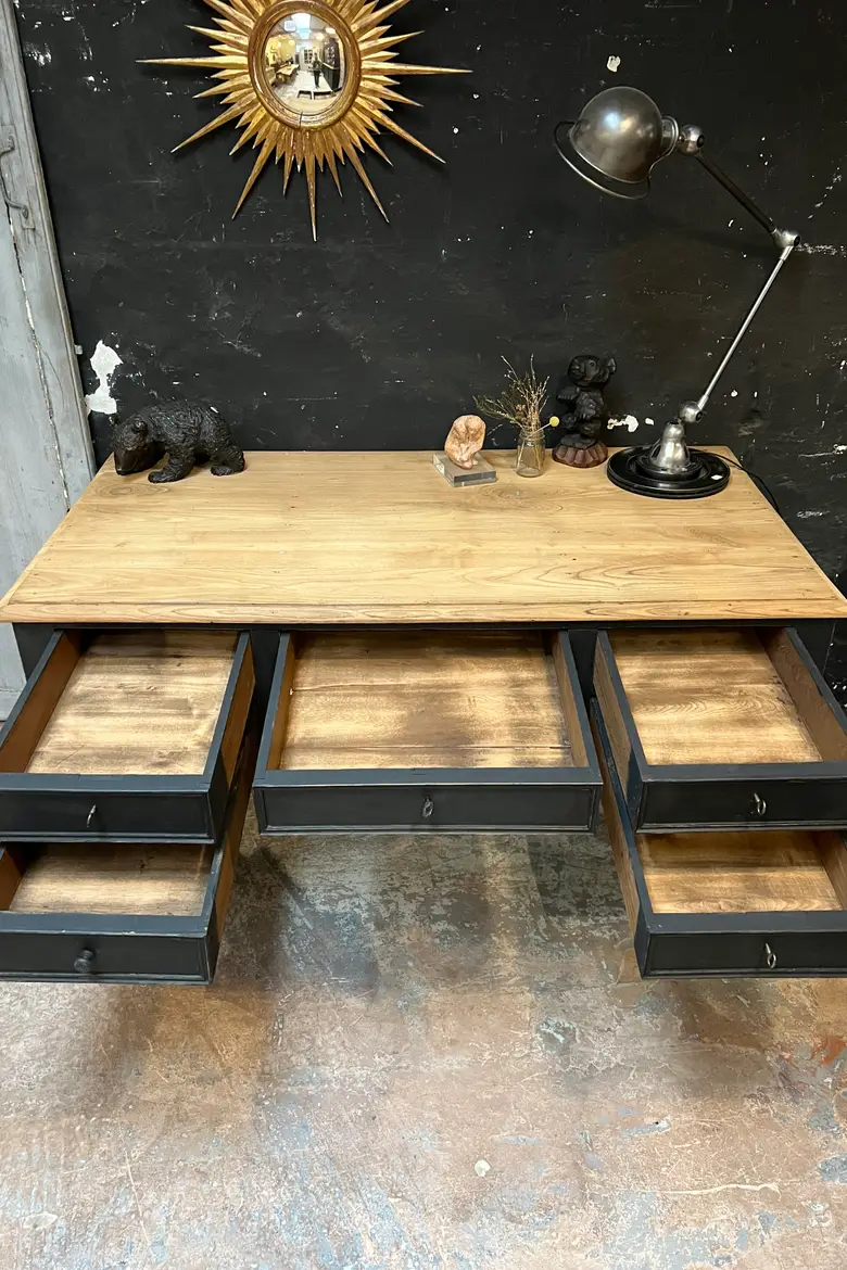 Ancien bureau en chêne Début XXème