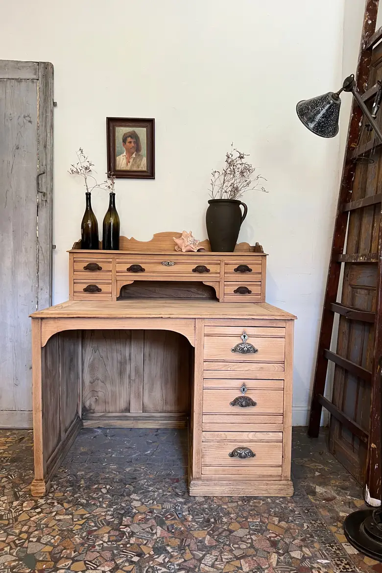 Ancien bureau en chêne Début XXème
