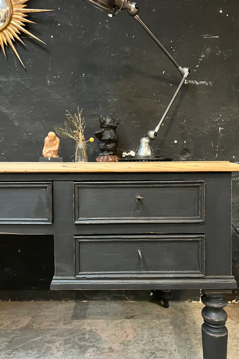 Ancien bureau en chêne Début XXème