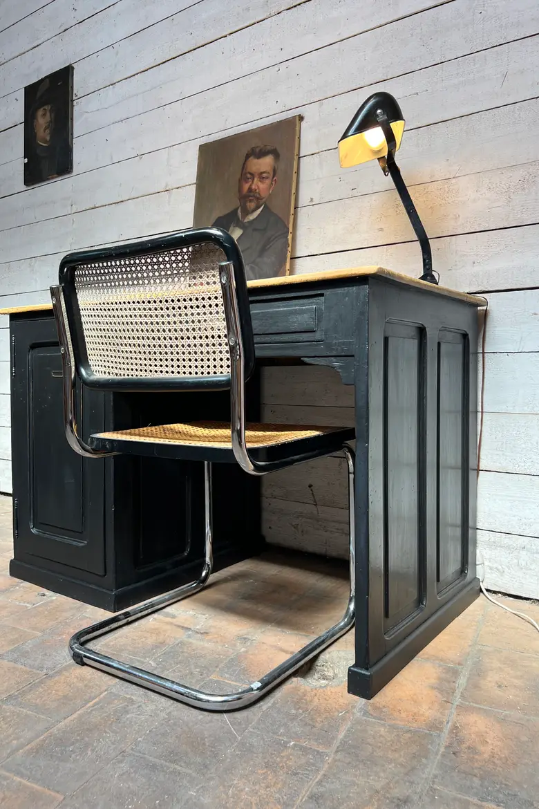 Ancien bureau en peuplier