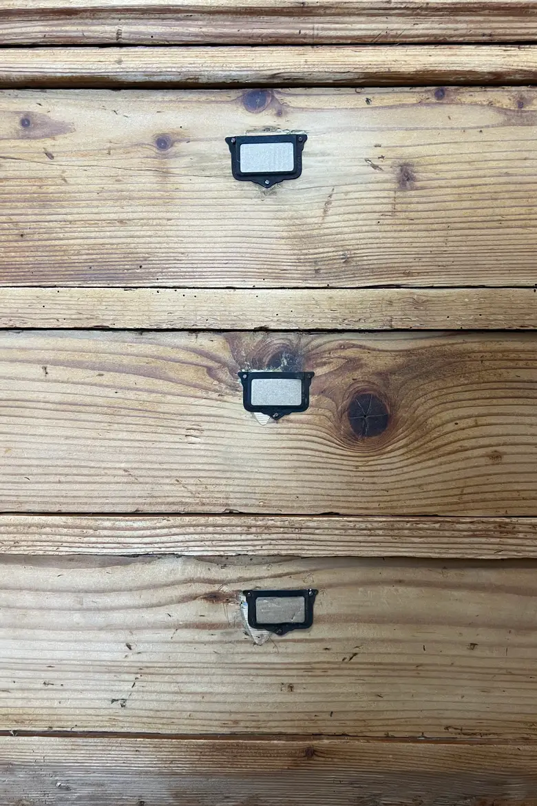 Ancien bureau secrétaire en sapin Début XXème